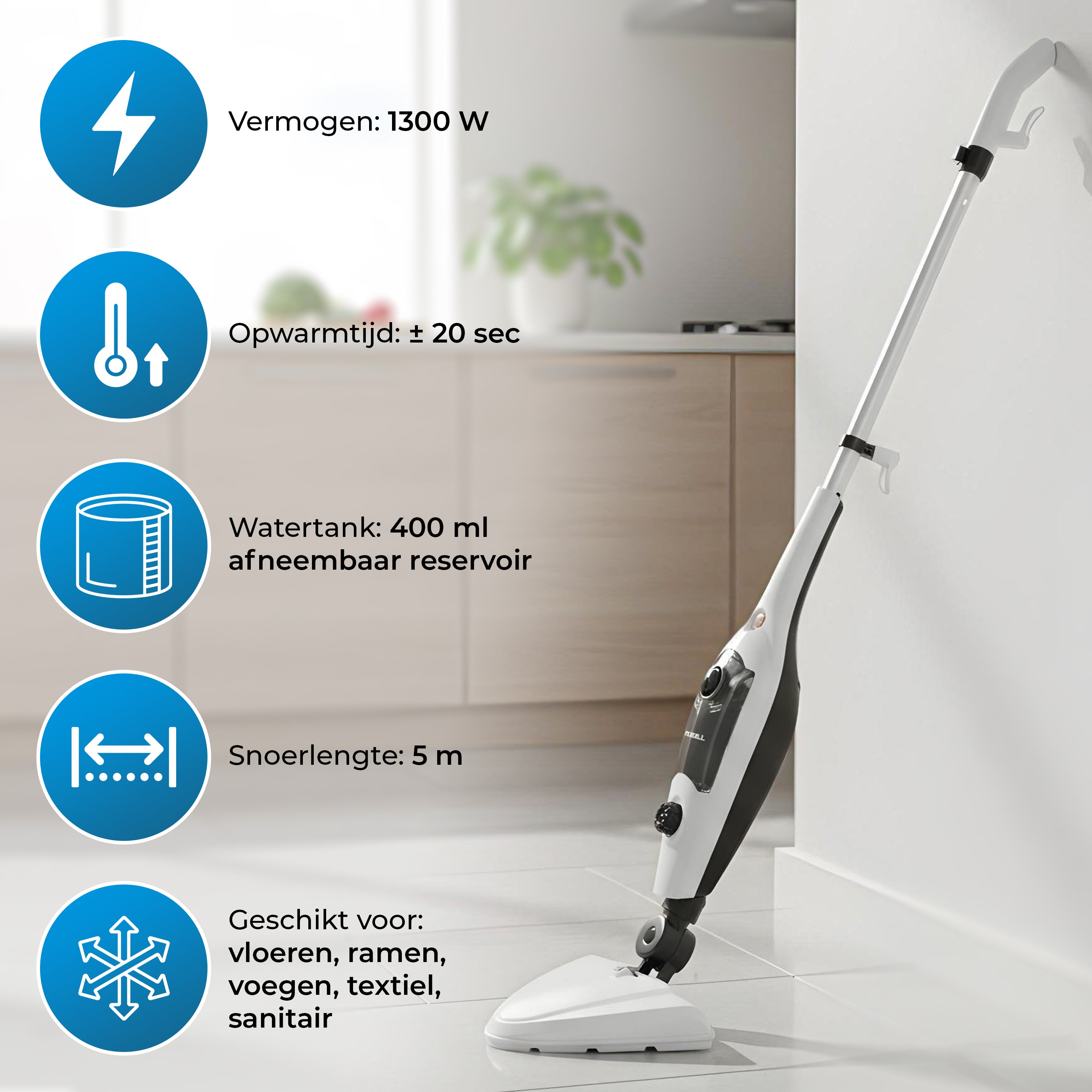 Stoomreiniger 2 in 1